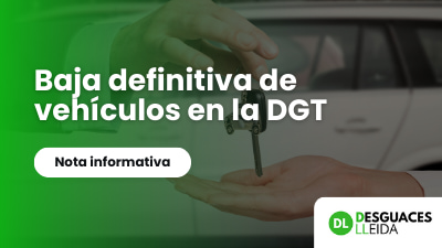 Nota informativa baja definitiva de coches